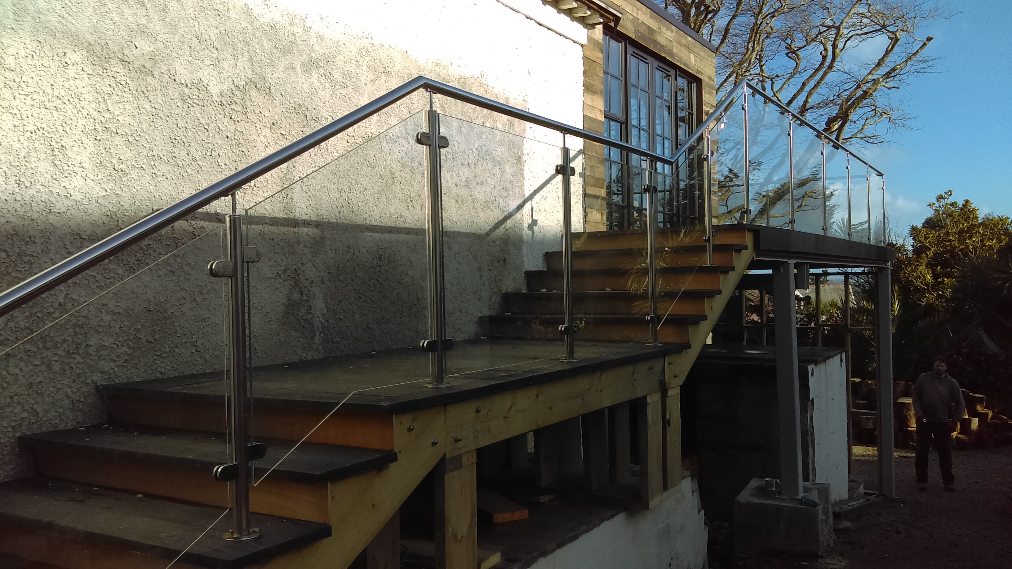 Glass Staircase Balustrade for a local hotel