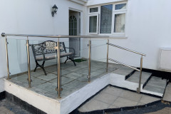 Steel and glass balustrade